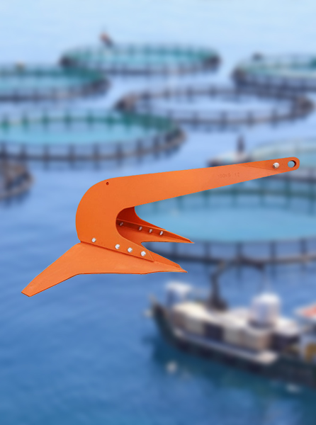 Ancre d'amarrage pour l'aquaculture